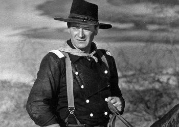John Wayne is shown during the filming of "The Horse Soldiers." (AP Photo)