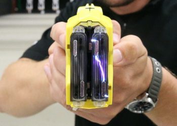 Tests found the existing X2 Taser model, pictured, was more accurate (Aaron Chown/PA)
