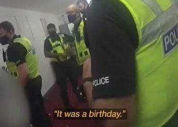 Still from body-worn video footage issued by West Midlands Police.