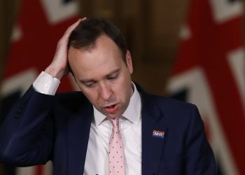 Health Secretary Matt Hancock during a media briefing on coronavirus (COVID-19) in Downing Street, London.