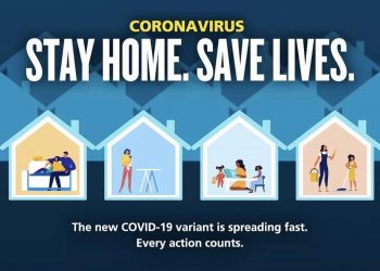 Grab from Twitter showing a "stay home, save lives" poster which has been withdrawn by the Government following a backlash over its apparently sexist depiction of women. The poster has been axed because it 'does not reflect' the Government's views. Issue date: Thursday January 28, 2021. Credit;PA