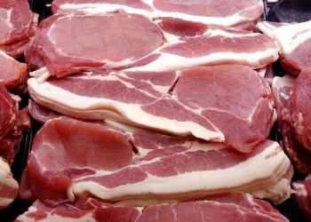 File photo dated 5/1/2003 of rashers of bacon on display in a supermarket.