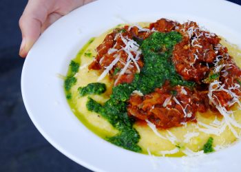 Lamb neck ragu recipe with basil chimichurri, Wild by Tart