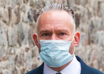 Sergeant Geraint Jones arrives at the Plymouth Magistrates Court in Devon. 19th March 2021  Credit;SWNS