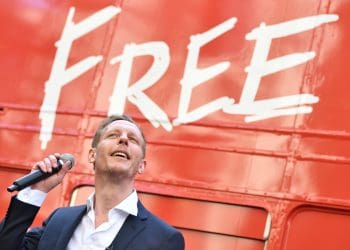 Leader of the Reclaim Party, Laurence Fox