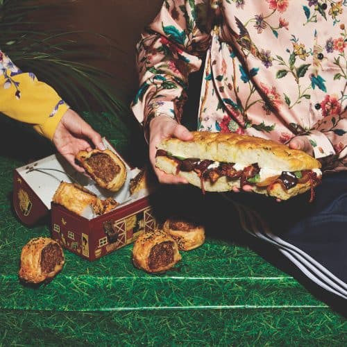 Caponata mozzarella sandwiches recipe Photo: Twisted & Louise Hagger