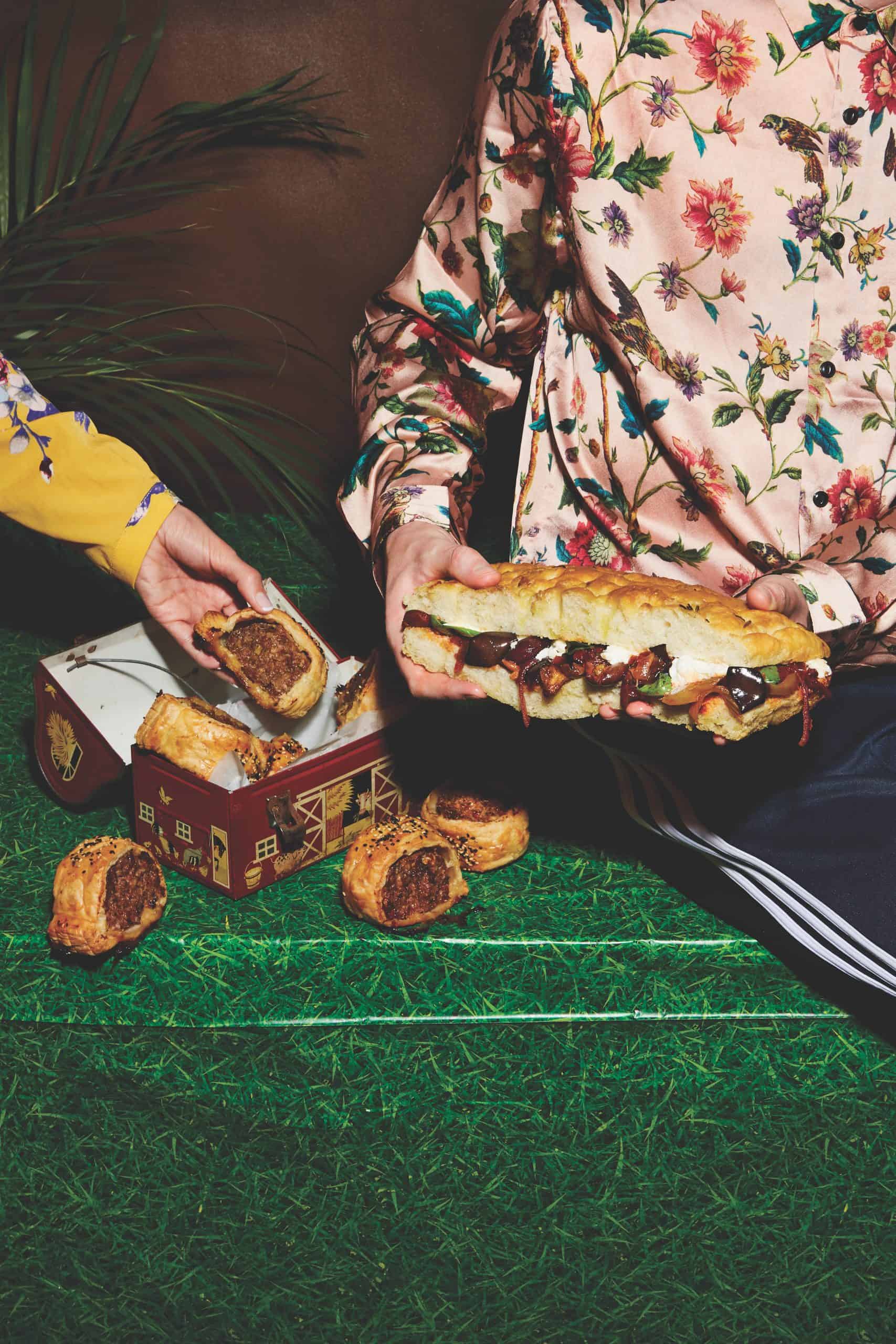 Twisted's Caponata Mozzarella Sandwiches