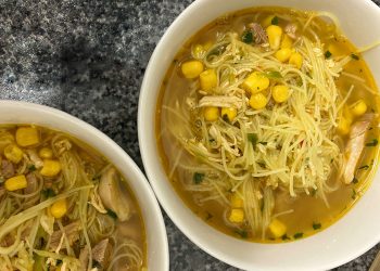 Chicken Noodle soup recipe bone broth stock