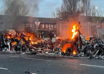 Northern Ireland bus earlier this year. Photo: PA