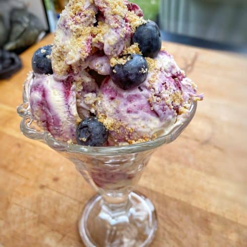 No-churn ice cream recipe landscape cheesecake ice cream
