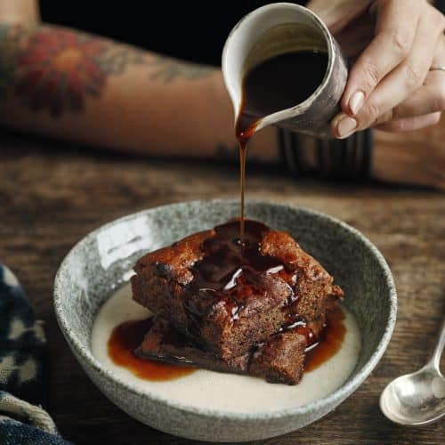Sticky Toffee Pudding With Sticky Toffee Sauce