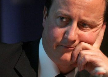 Tory leader David Cameron taking part in a debate hosted by the Equality and Human Rights Commission entitled "Extremism, individual rights and the rule of law in Britain", at the Royal Society of Arts in London.