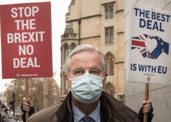 EU's chief negotiator Michel Barnier arrives at the BEIS Conference Centre, central London, for ongoing talks to strike a post-Brexit trade deal.