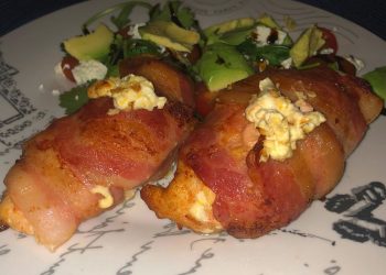 Stuffed Chicken Breast Wrapped in Bacon
