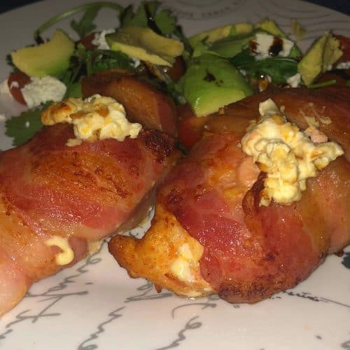 Stuffed Chicken Breast Wrapped in Bacon