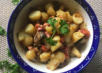 Potato Salad with Bacon and Mushrooms
