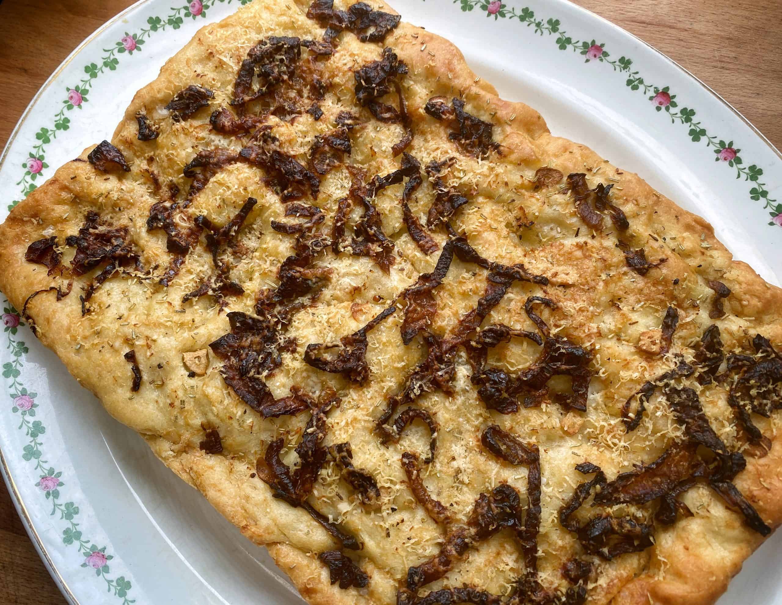 How To Make: Focaccia With Rosemary & Caramelised Onions