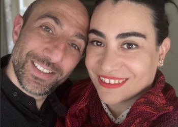 Nicoletta Peddis and her partner, Cristian Vinci. Photo: Supplied by Nicoletta Peddis.