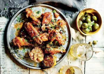 Omar Allibhoy Lemon & Honey Chicken Wings landscape | Photography © Martin Poole
