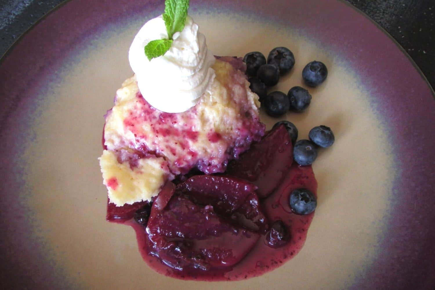 Blueberry and Apple No-Bake Cake