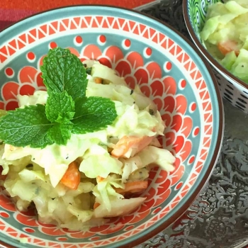 An Authentic Turkish Cabbage Salad