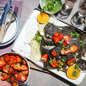 James Strawbridge Turbot and strawberry