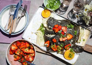 James Strawbridge Turbot and strawberry