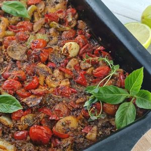 Italian Basil Pesto Pasta with Cherry tomato
