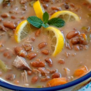 Pork Bean Soup Infused with Cumin