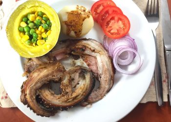Rolled rib of Beef with Red Wine, Black Pepper and Coriander