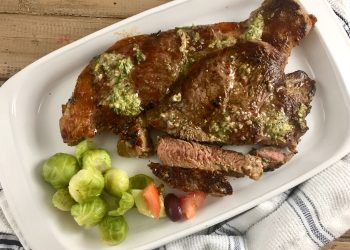 Pan-fried Rump steak with Rosemary & Garlic Paste