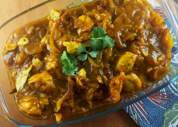 Fish Curry baked in Oven