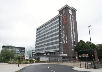 A view of the OYO Metropolitan Hotel in Blonk Street, Sheffield. Credit;PA