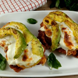 Baked Chicken Schnitzel with Avo