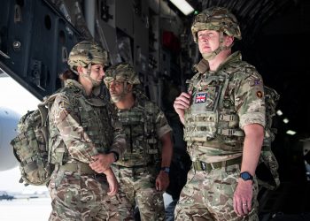 Handout photo issued by the Ministry of Defence (MoD) of 16 Air Assault Brigade arriving in Kabul as part of a 600-strong UK-force sent to assist with Operation PITTING to rescue British nationals in Afghanistan amidst the worsening security situation there. Issue date: Sunday August 15, 2021.