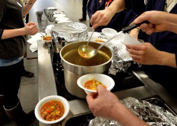 Stock image of soup kitchen Credit;PA