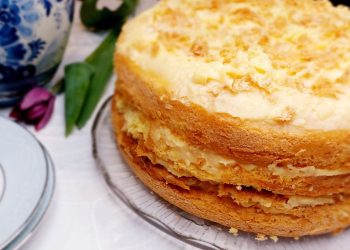 Vanilla Custard Decadent Cake.