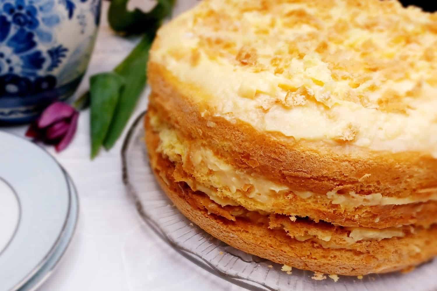 Decadent Vanilla Custard Cake