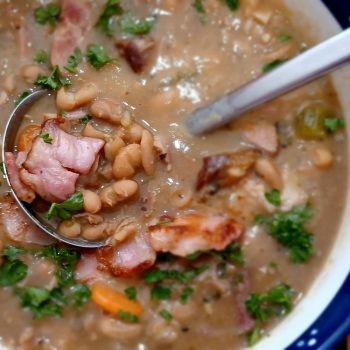Bean Soup with Pork Shank or Eisbein