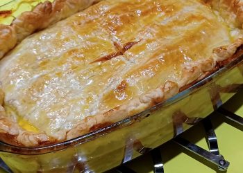 Pulled Lamb With Vegetable Pie