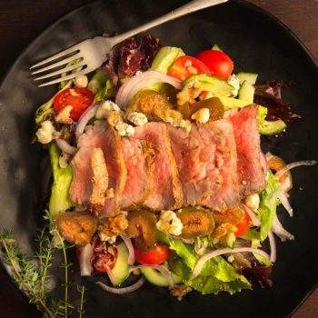 Roasted Beef, Fig, Walnut and Blue Cheese Salad