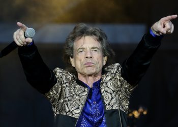 Mick Jagger of the Rolling Stones during their gig at the Murrayfield Stadium in Edinburgh, Scotland.