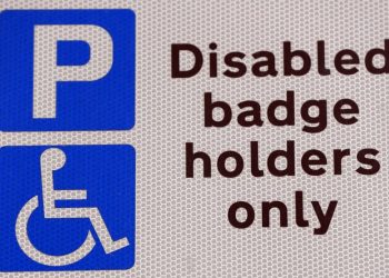DISABLED PARKING BLUE BADGE