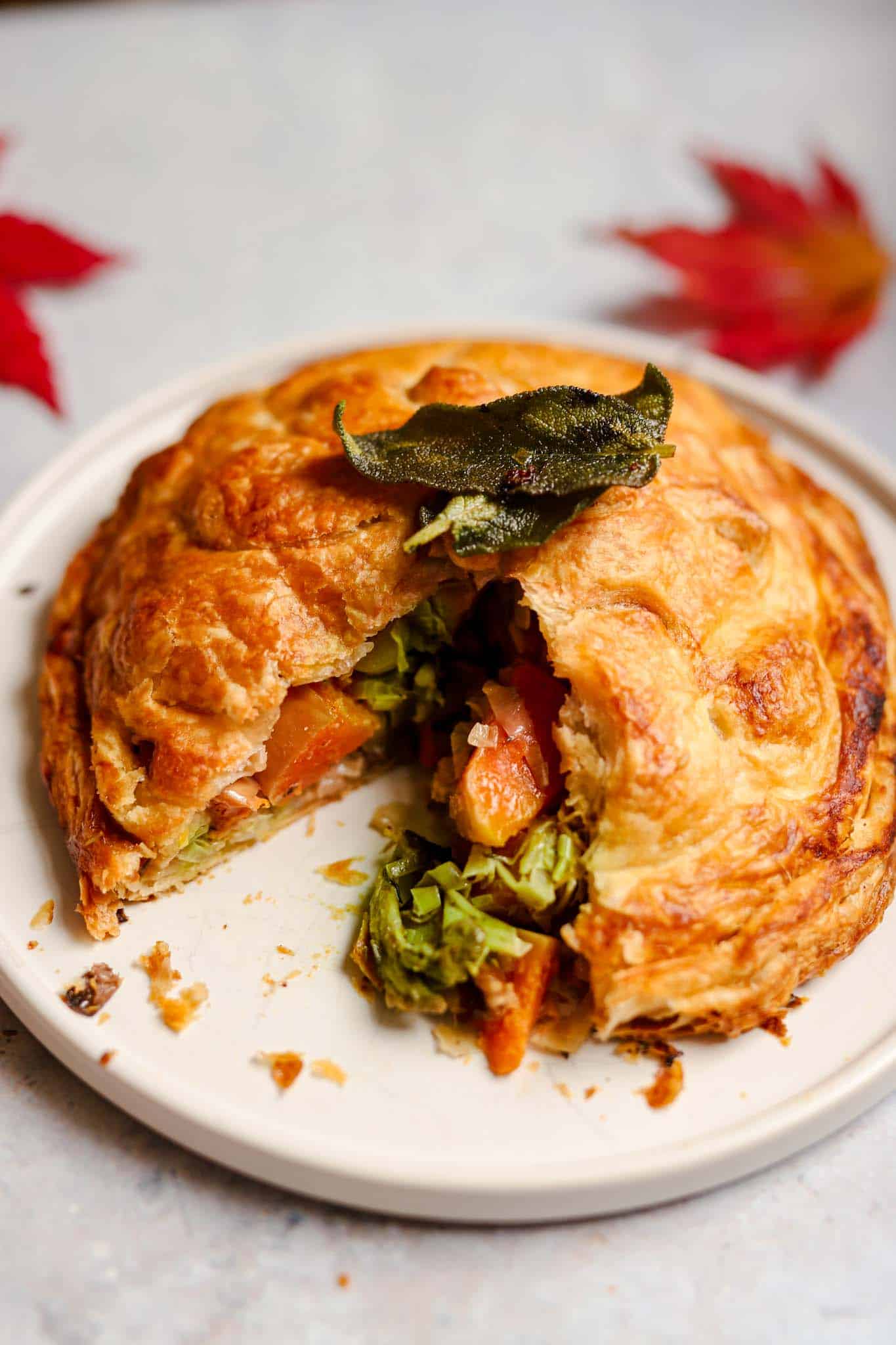 Leek and Mushroom Pithivier