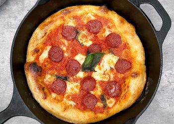 Cast iron frying pan pizza recipe Jonathan Hatchman London Economic