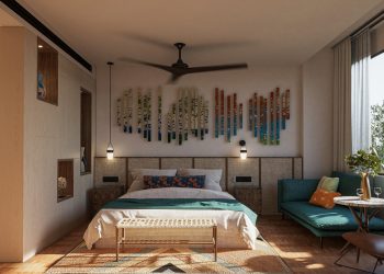 A bedroom at Kimpton Aysla Mallorca