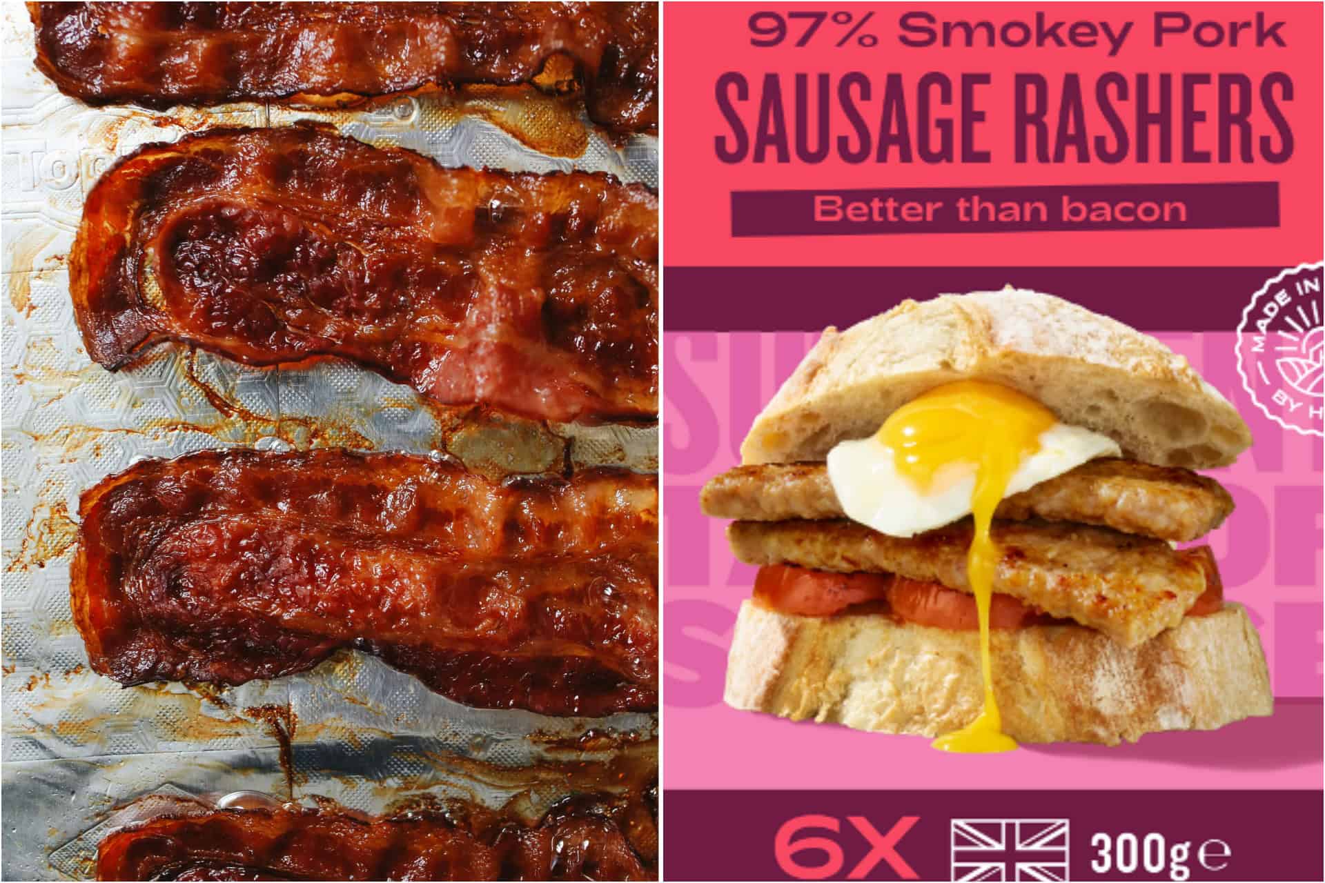 England Rashers Move over bacon... UK's first sausage rashers set to hit the shelves