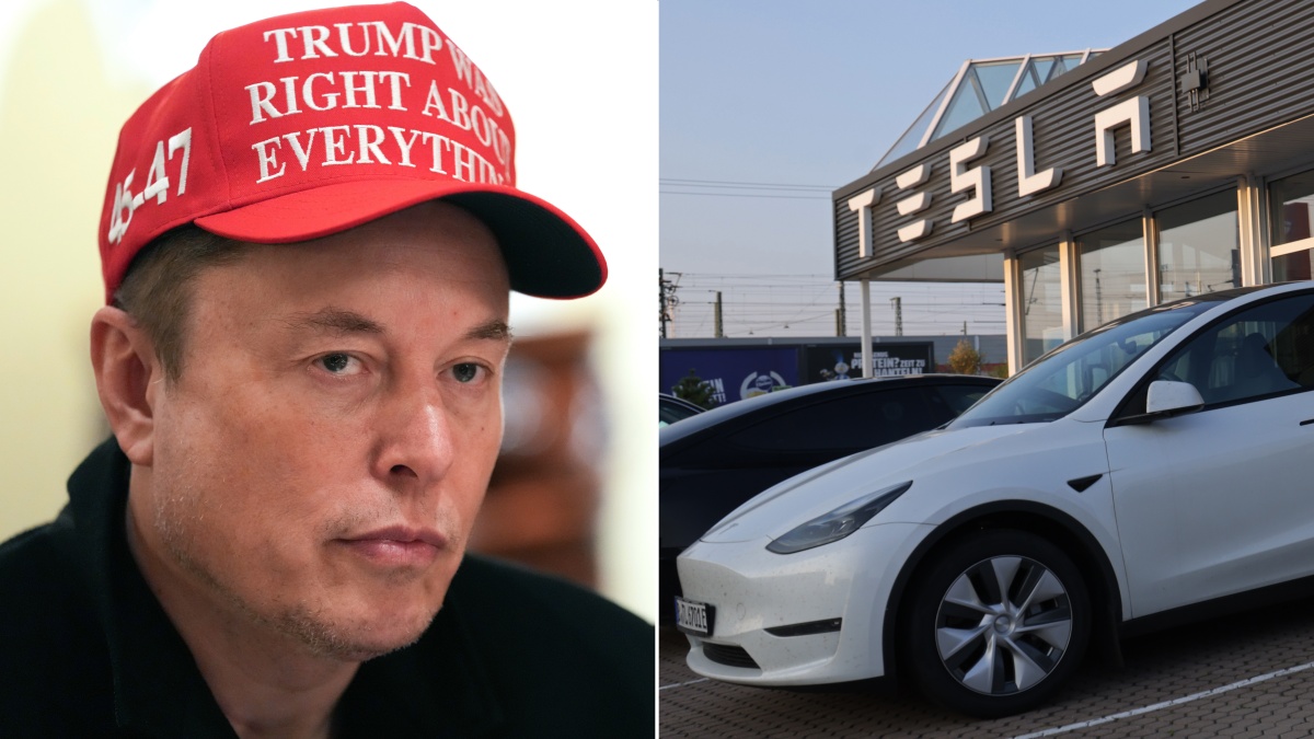 tesla share price wall street