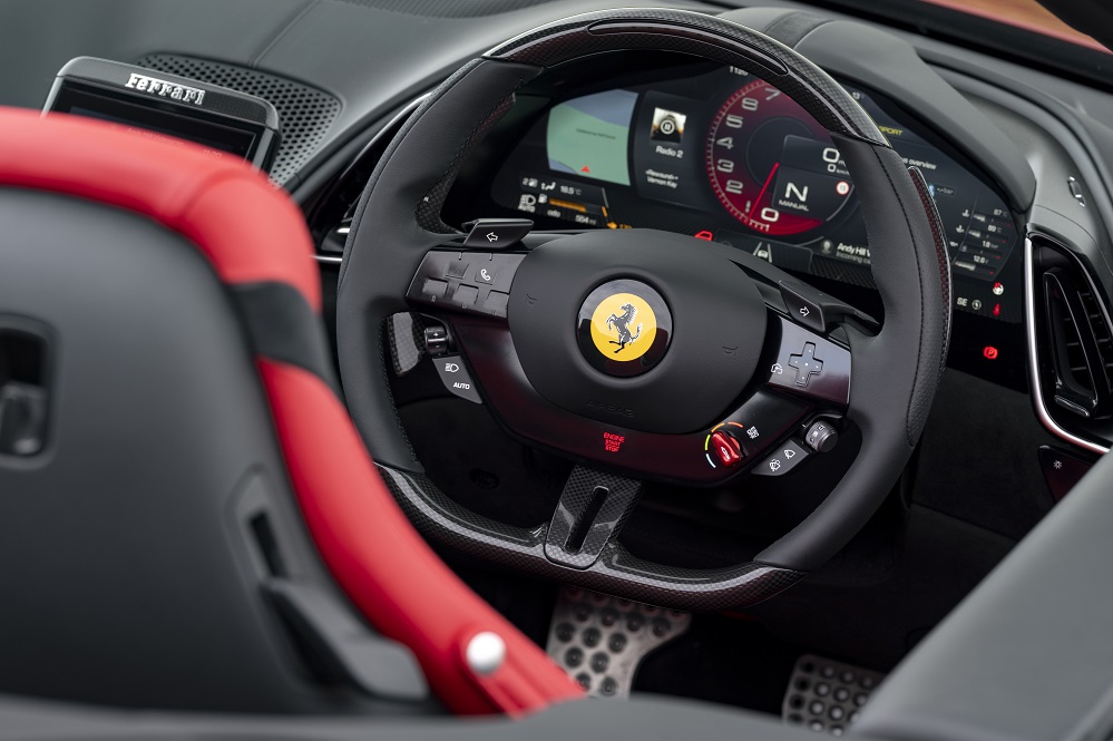 Ferrari Roma Spider driver's view