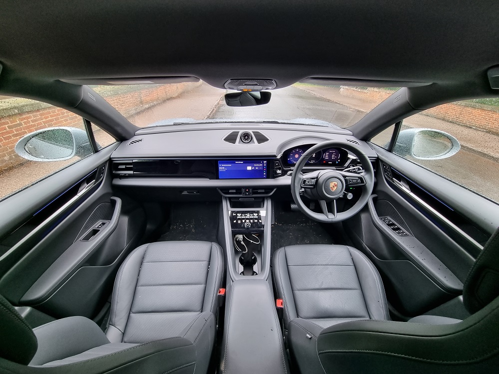 Interior view of the car